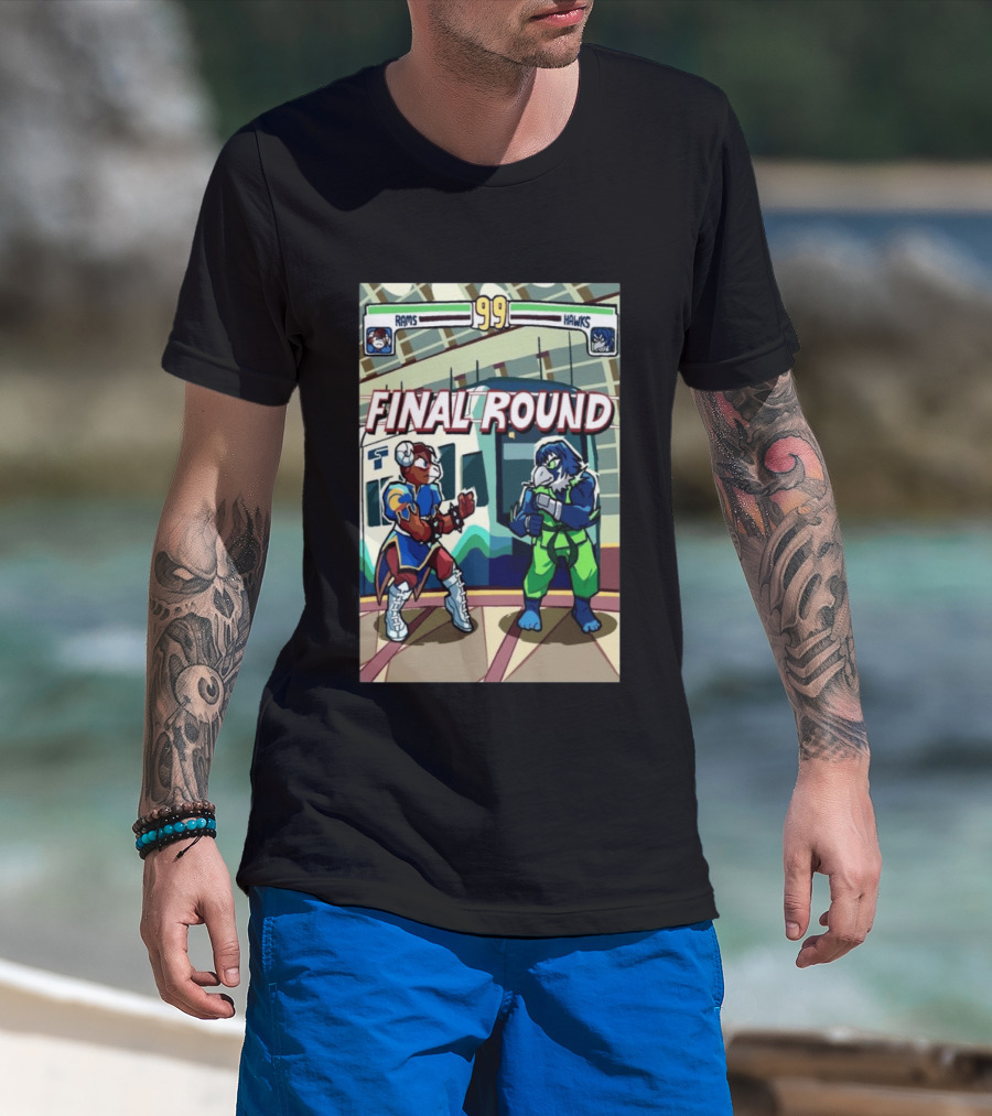 Seattle Seahawks Vs Los Angeles Rams Final Round Lumen Field Seattle WA Jan 25 2026 T-Shirt