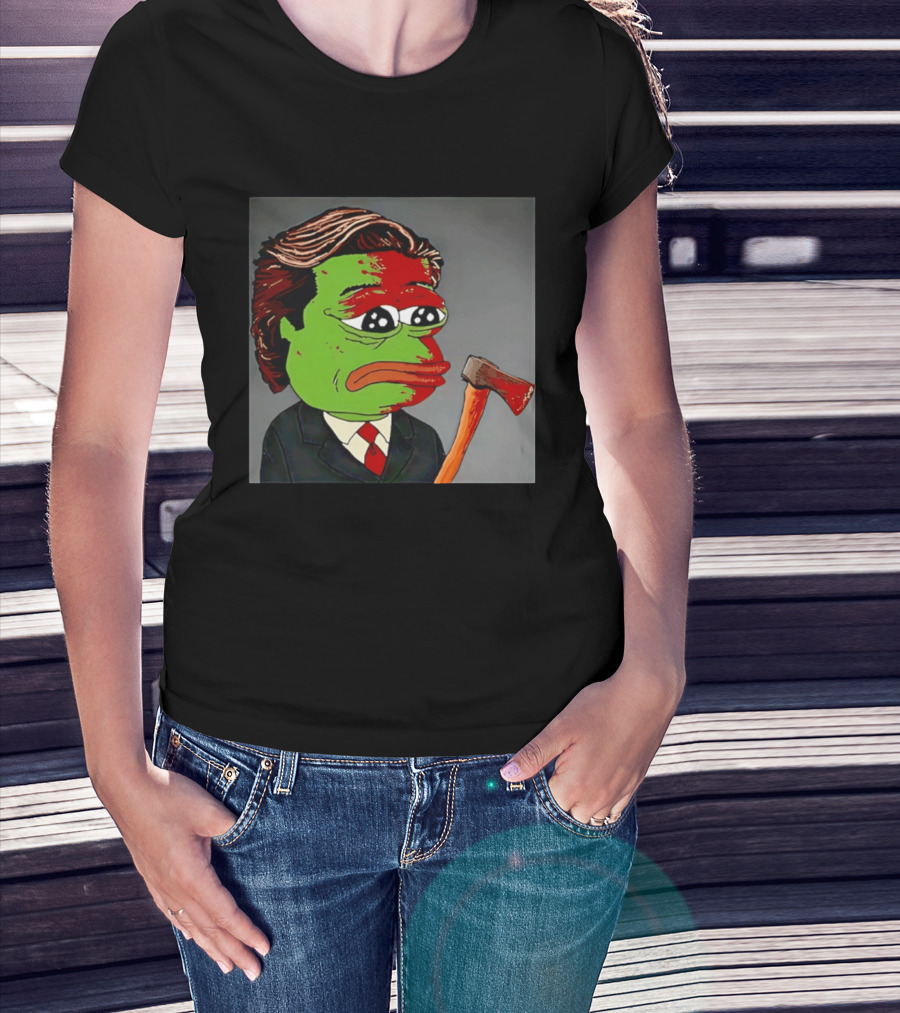 Pepe The Frog As Patrick Bateman With Axe Mashup T-Shirt