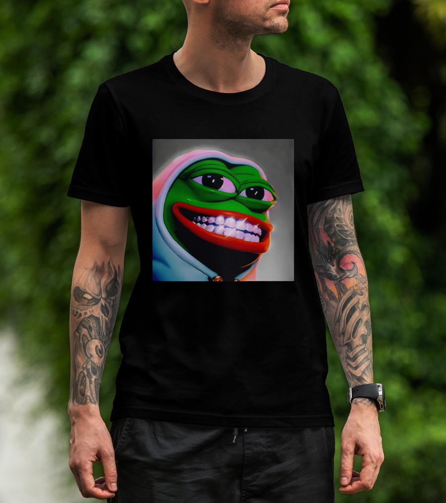 Pepe The Frog Diamond Teeth Drip T-Shirt