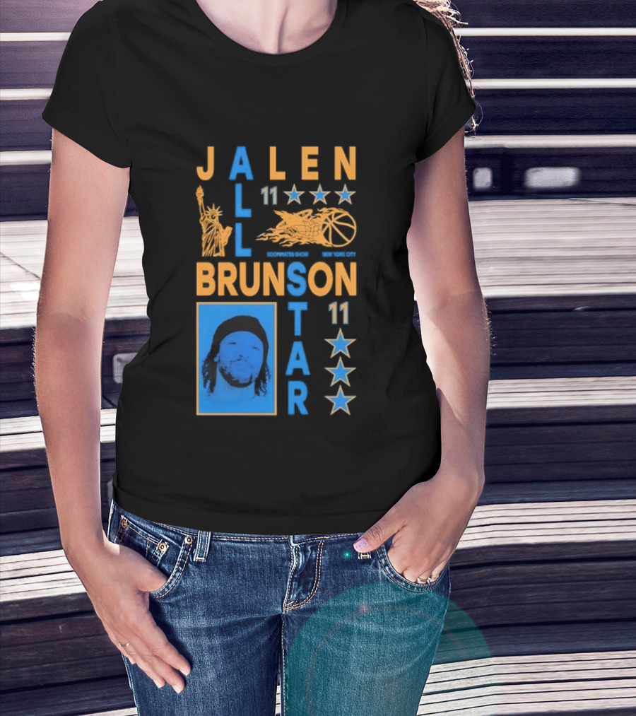 Jalen Brunson 11 New York Basketball Star Player T-Shirt