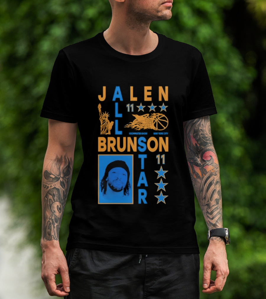 Jalen Brunson 11 New York Basketball Star Player T-Shirt
