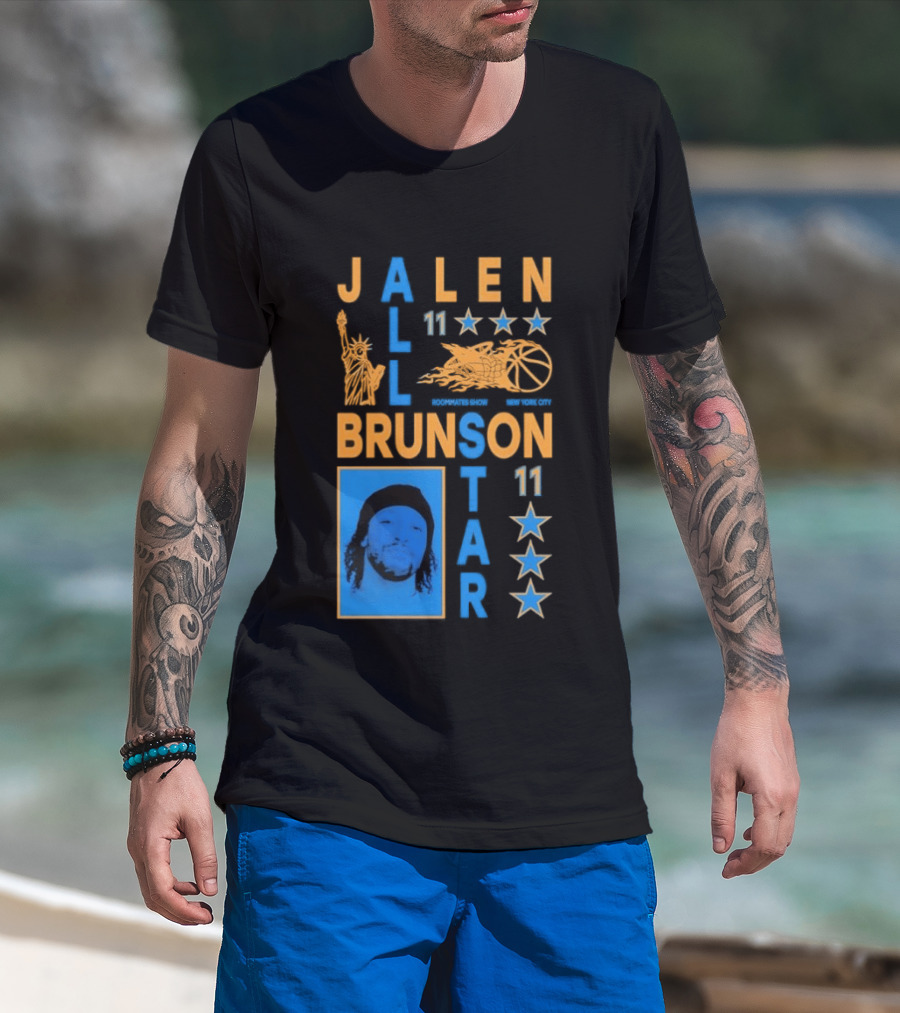 Jalen Brunson 11 New York Basketball Star Player T-Shirt