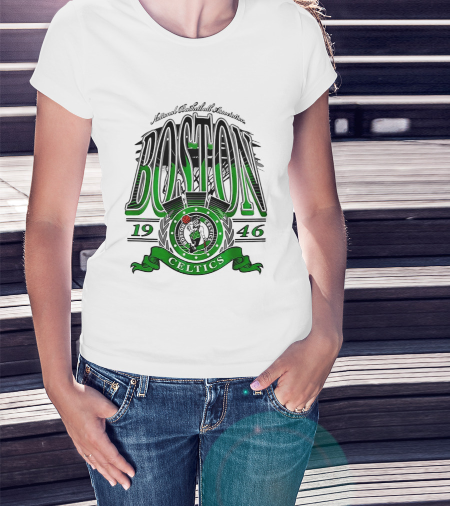 Boston Celtics National Basketball Association 1946 Team T-Shirt