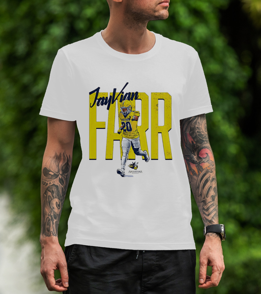 Jayvian Farr Vikings Football Caricature NCAA Number 20 T-Shirt
