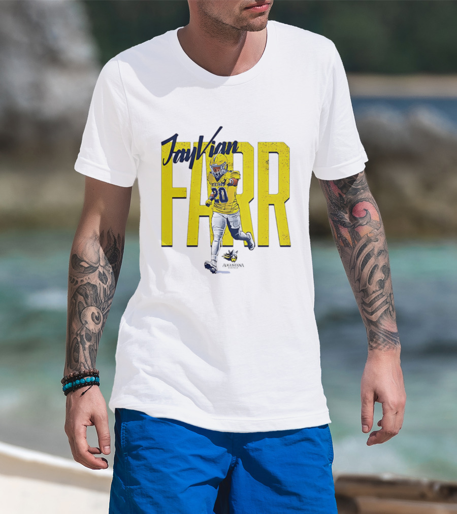 Jayvian Farr Vikings Football Caricature NCAA Number 20 T-Shirt