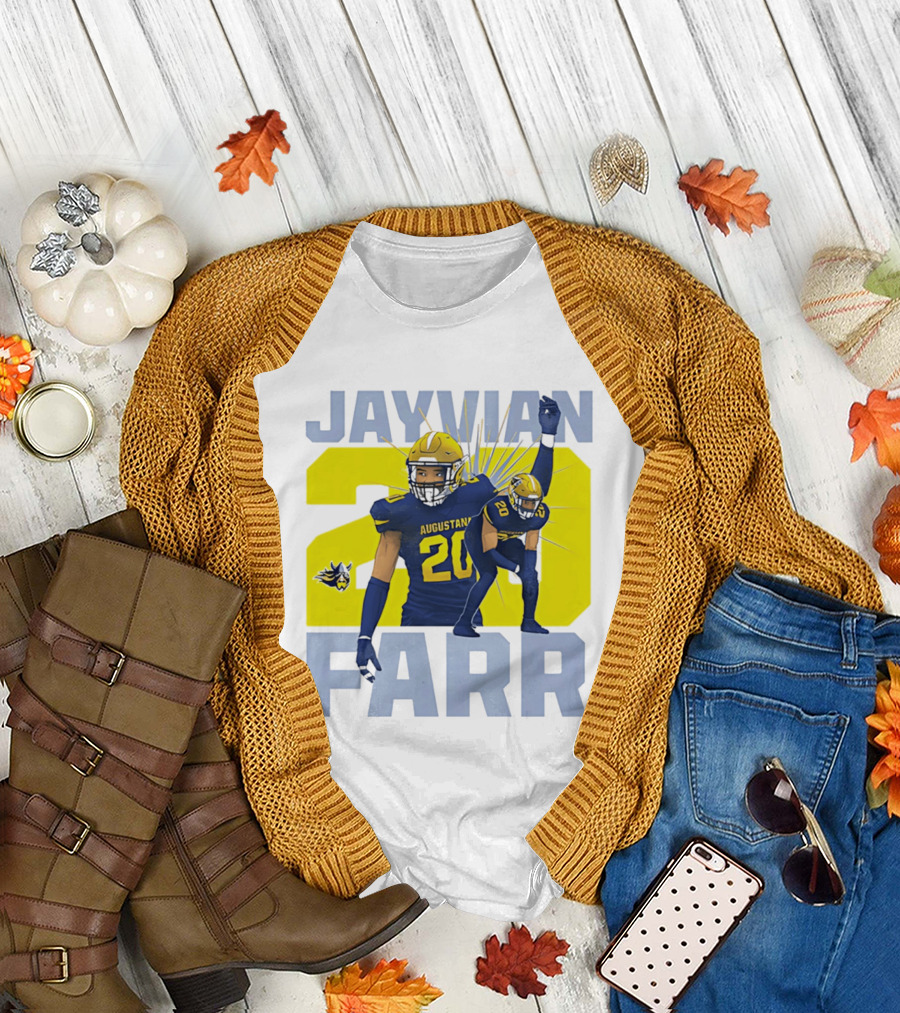 Augustana Jayvian Farr 20 NCAA Football Legends Collage T-Shirt
