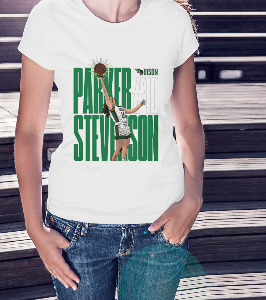 Parker Stevenson OKBU Bison #10 Basketball NCAA Caricature T-Shirt