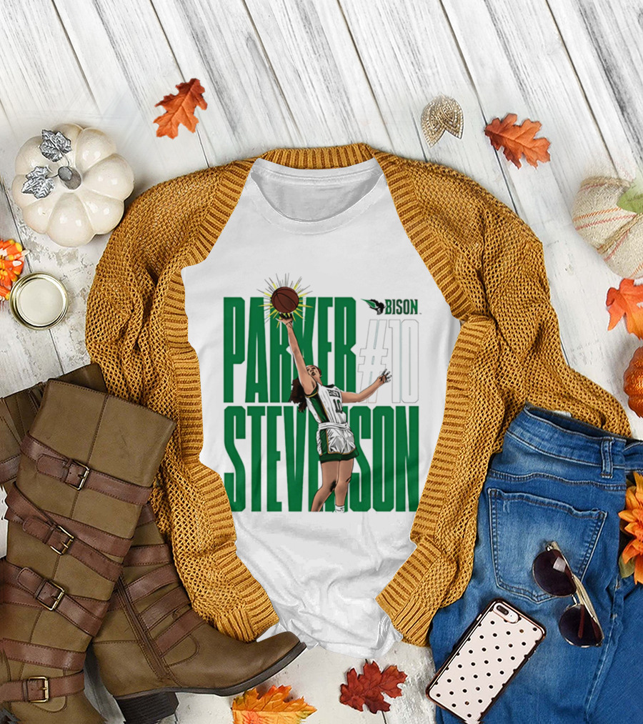 Parker Stevenson OKBU Bison #10 Basketball NCAA Caricature T-Shirt