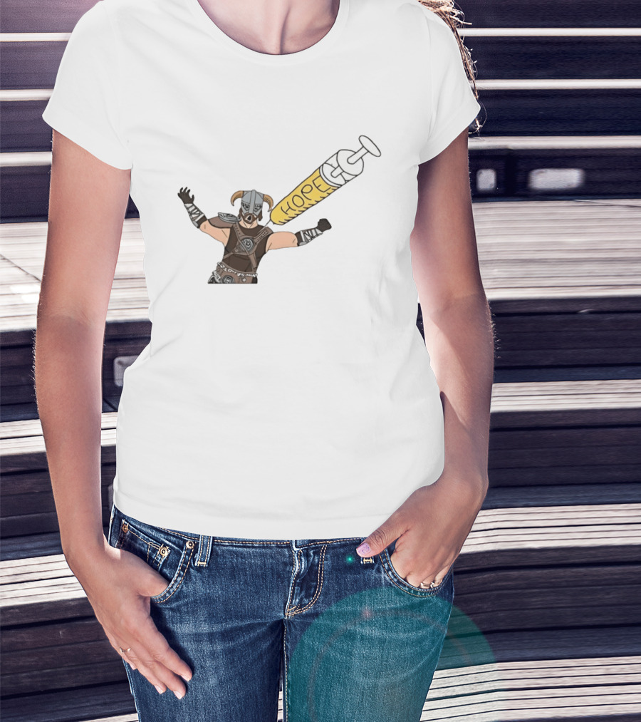 Dragonborn Youtooz Hope Syringe Helmet Warrior T-Shirt