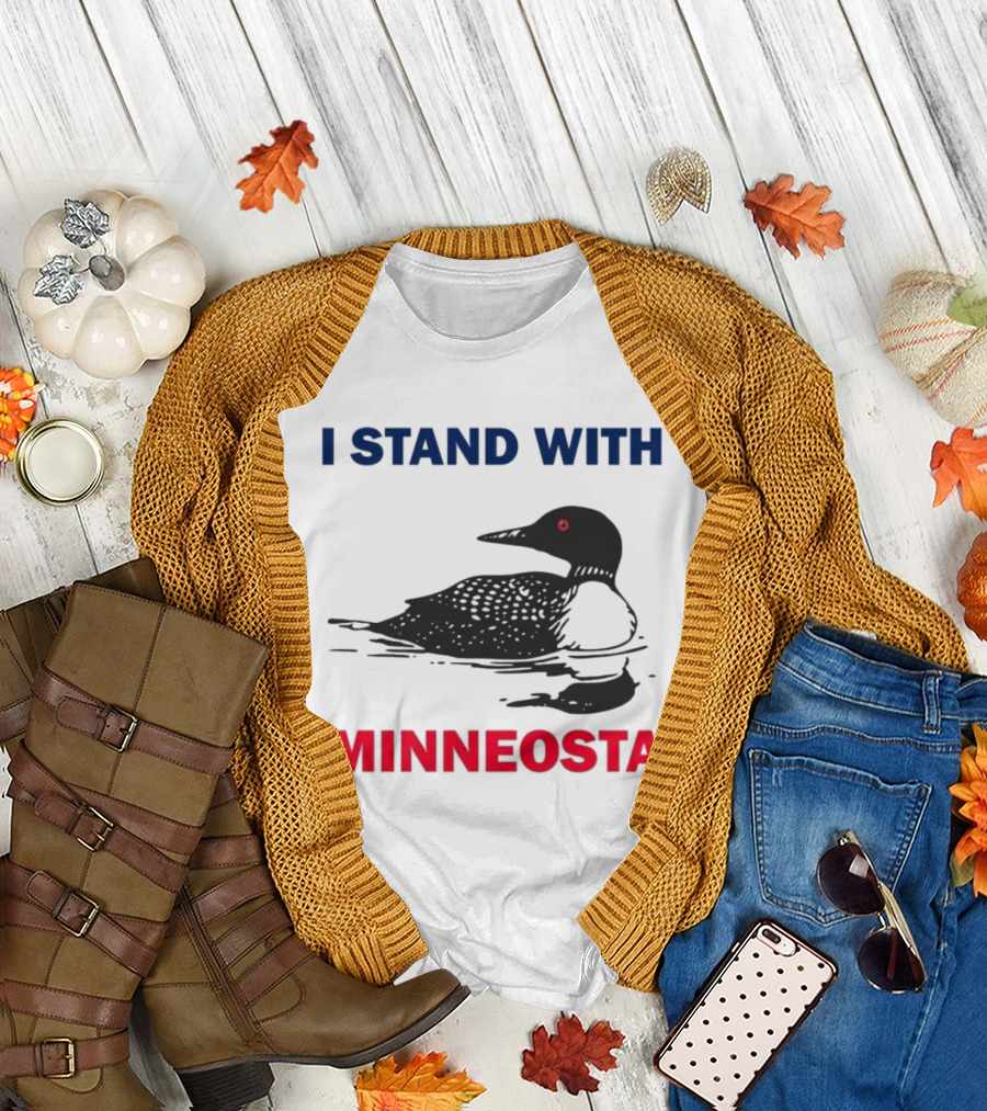 I Stand With Minnesota Common Loon T-Shirt