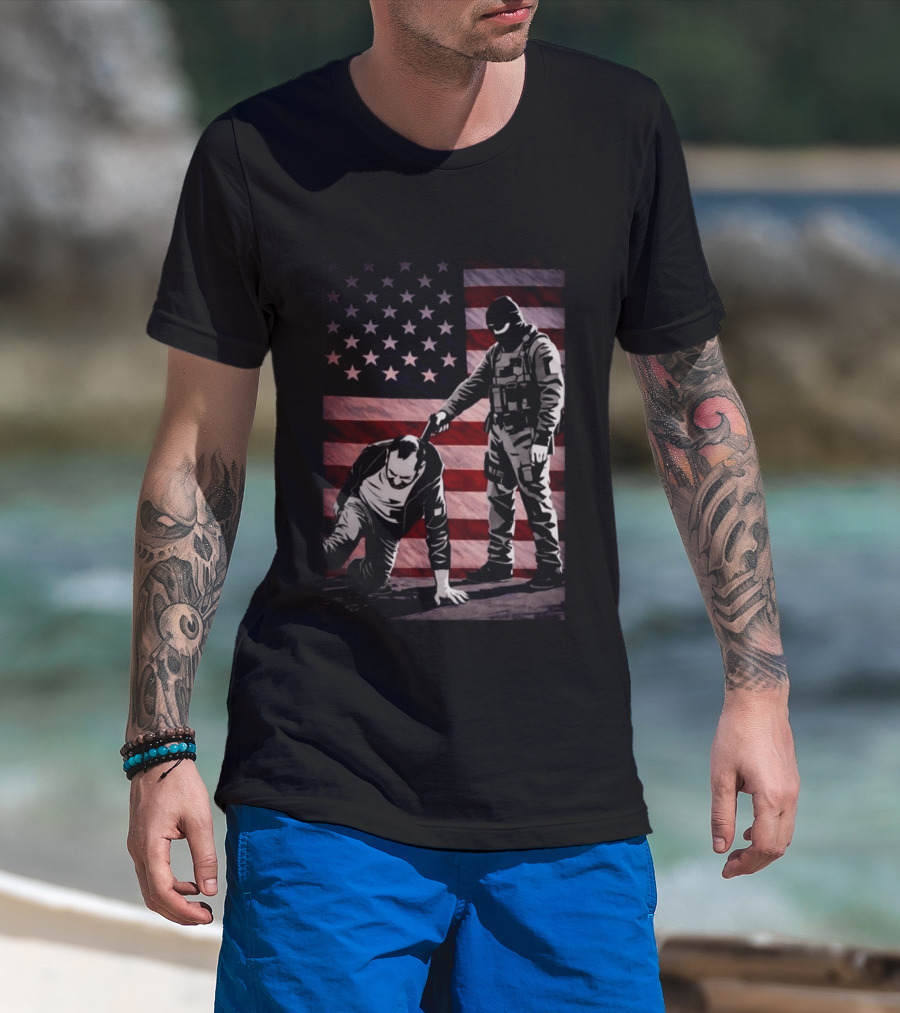 Alex Pretti Was Executed By Ice Flag America T-Shirt