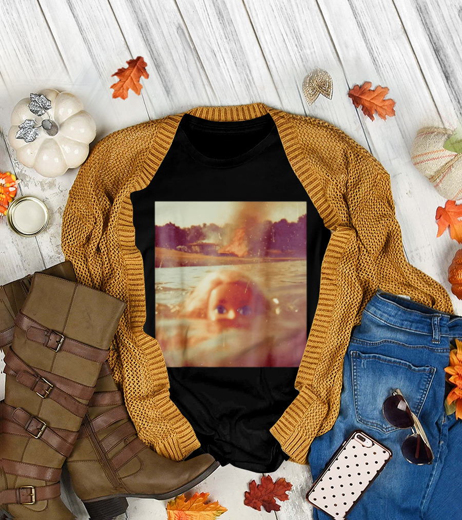 Doll Face Meme Swimming Surreal Humor T-Shirt