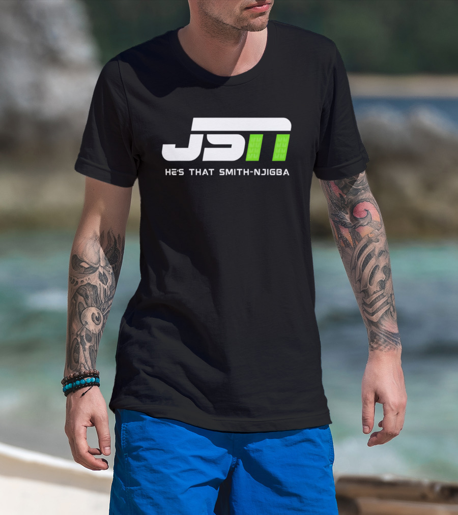 JSN He's That Smith Njigba Seattle Seahawks Football T-Shirt