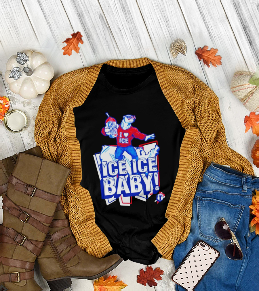 Tatum I Love Ice Ice Baby USA Polar Bear T-Shirt