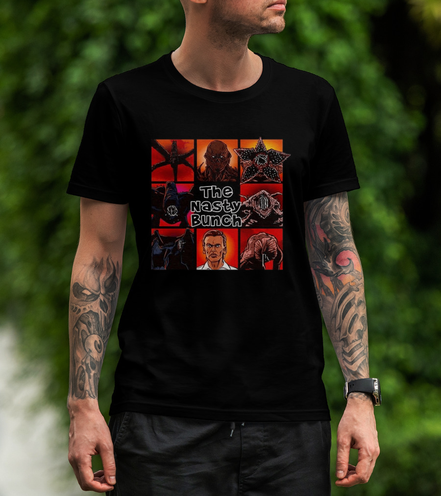 The Nasty Bunch Stranger Things Villains Cartoon T-Shirt