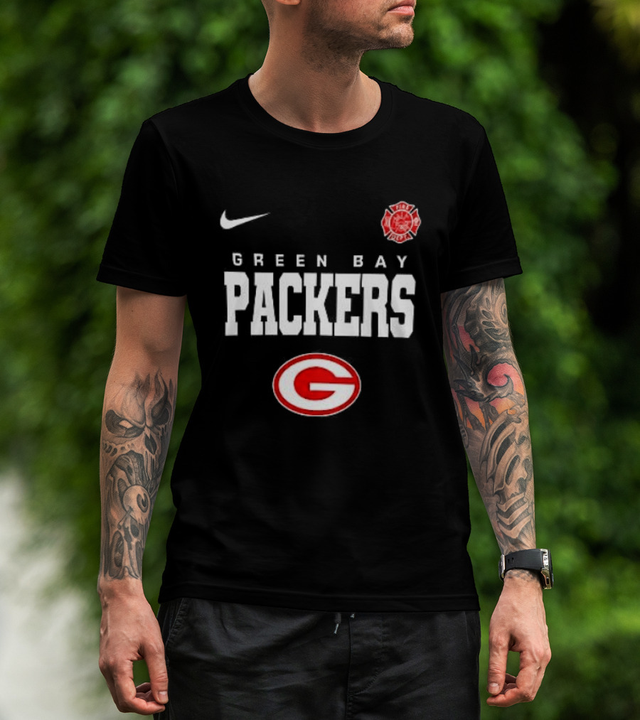 Green Bay Packers Red Friday Firefighter Nike Packers G T-Shirt