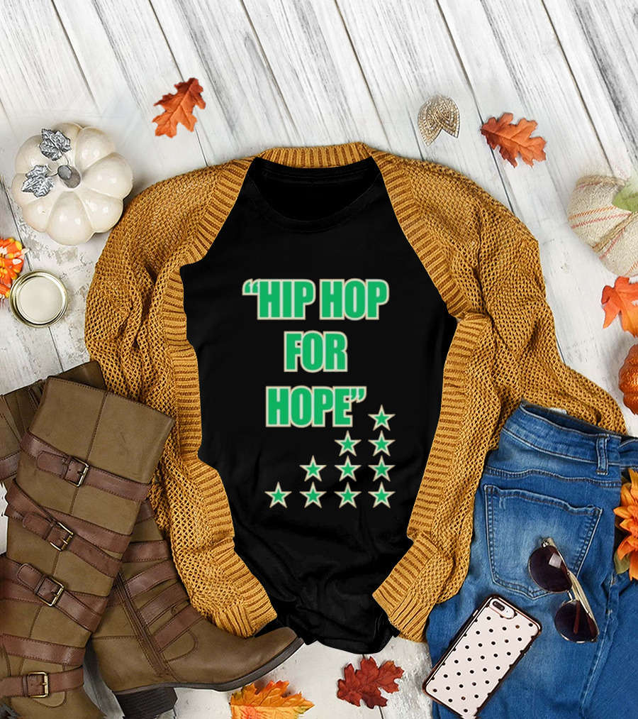 Hip Hop For Hope Green Stars Collection T-Shirt
