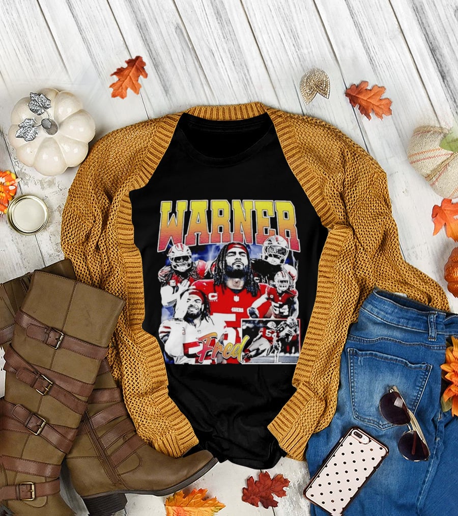 Fred Warner San Francisco Football Collage T-Shirt