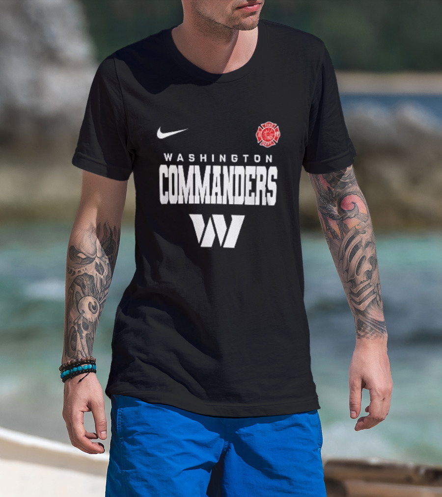 Washington Commanders Red Friday Firefighter Nike Team T-Shirt