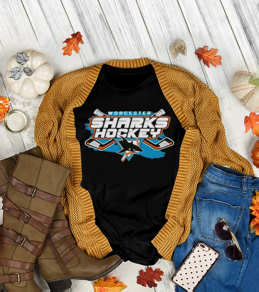 Worcester Sharks Hockey Logo Kottman T-Shirt