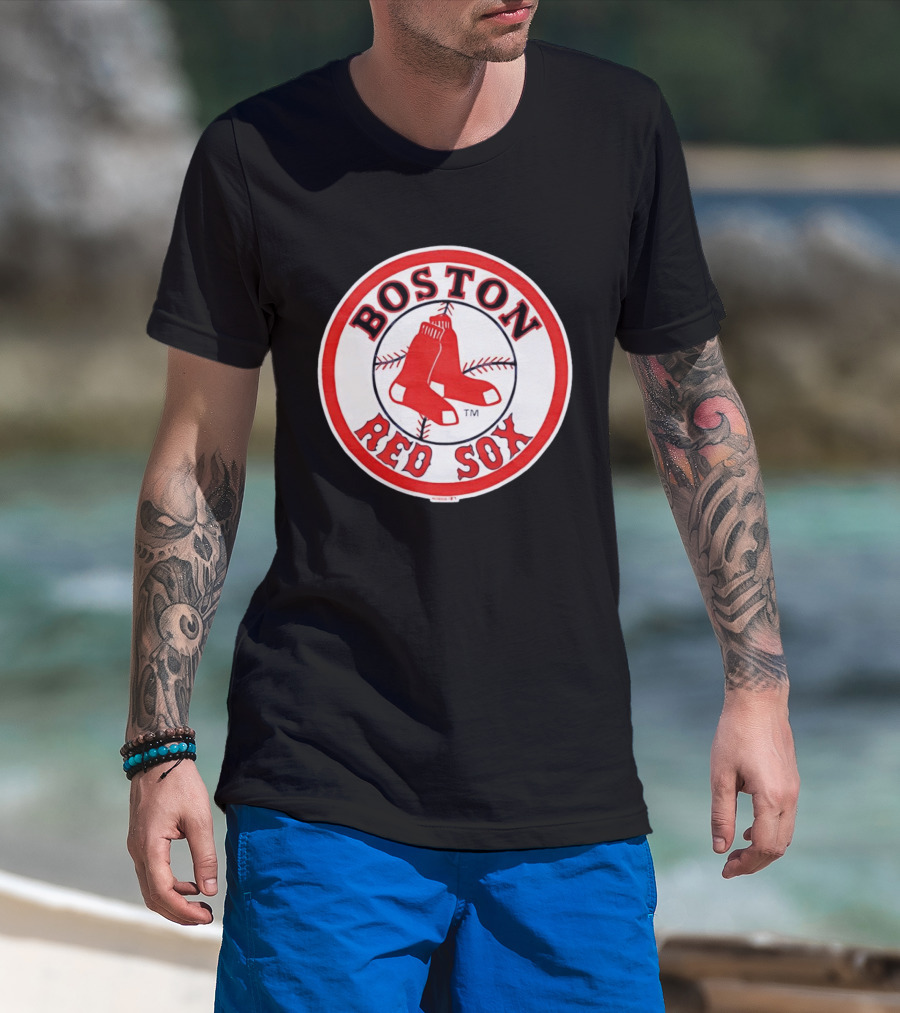 Boston Red Sox Hanging Red Socks Baseball Team T-Shirt
