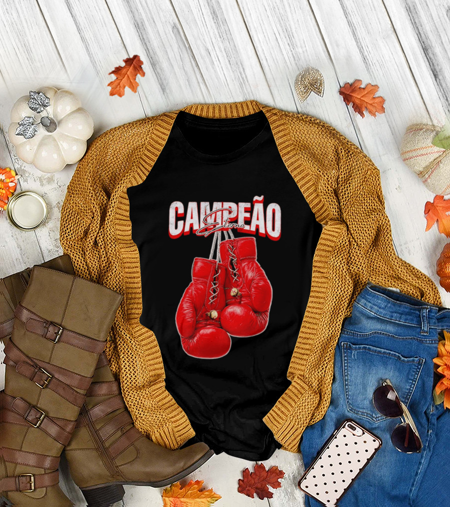 Campeao Eterno Red Boxing Gloves T-Shirt