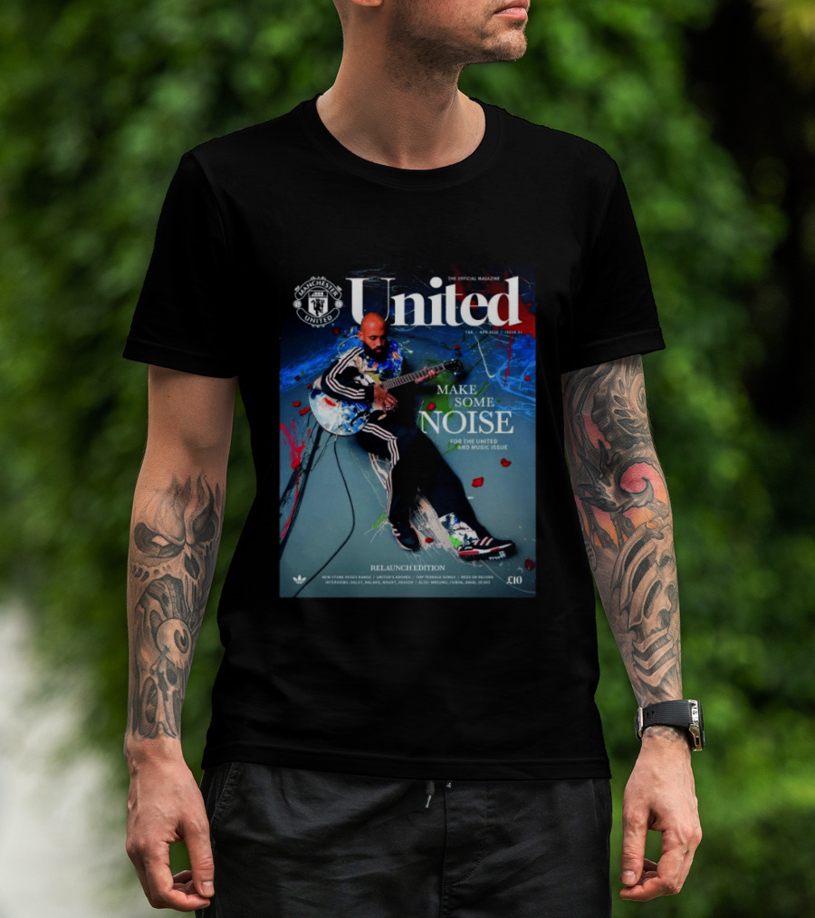Manchester United United Magazine February April 2026 Make Some Noise Music Edition Cover Relaunch Edition T-Shirt