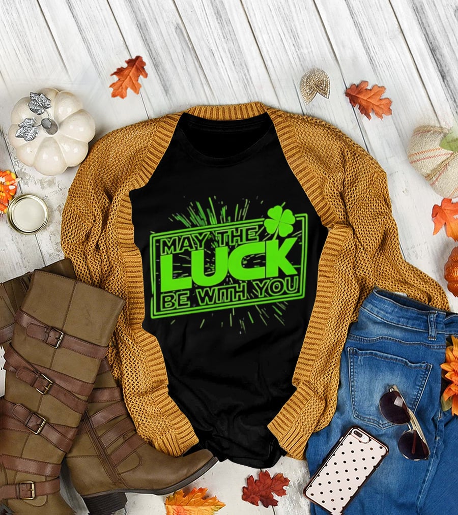 May the Luck Be with You Clover Star Wars T-Shirt
