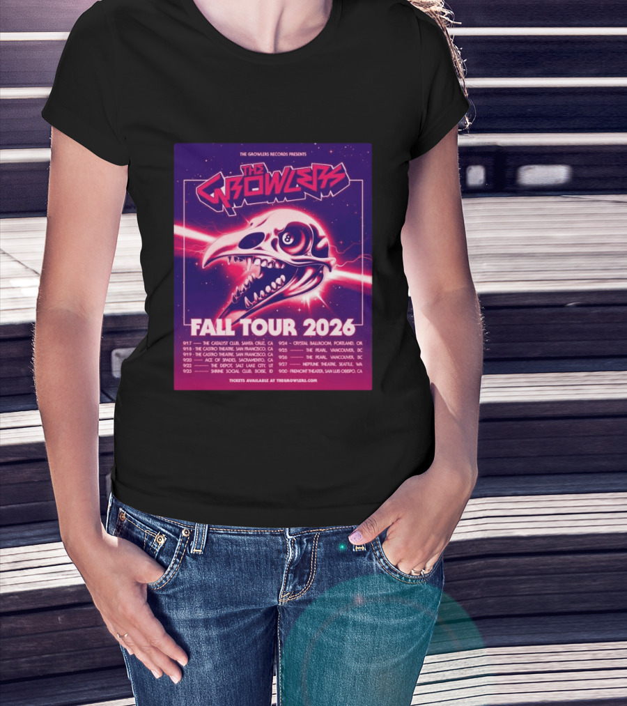 The Growlers Records Presents Fall Tour 2026 Dates Santa Cruz San Francisco Seattle T-Shirt