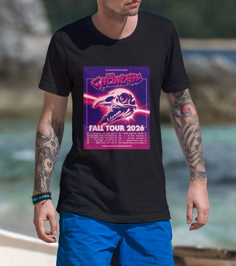 The Growlers Records Presents Fall Tour 2026 Dates Santa Cruz San Francisco Seattle T-Shirt