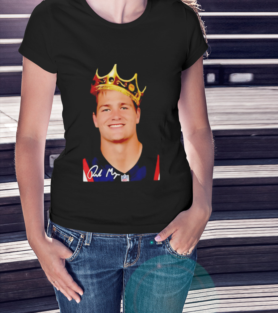 New England Patriots Drake Maye King Of The NFL Star Crown T-Shirt