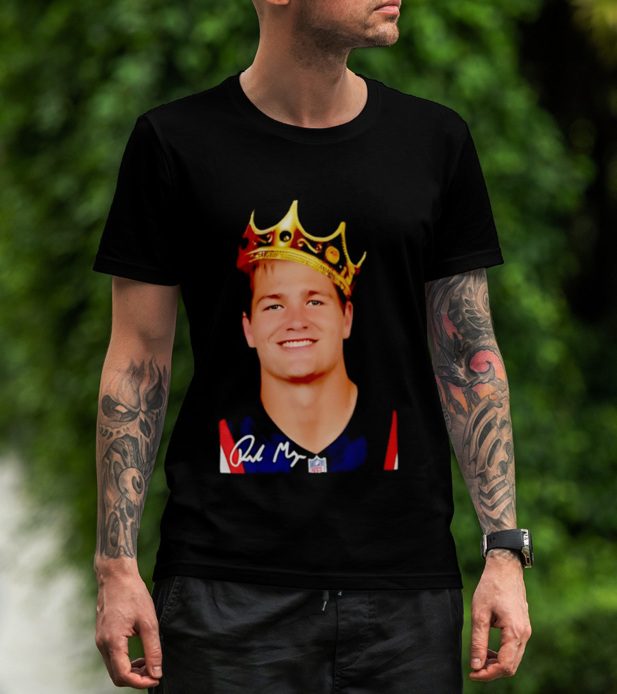 New England Patriots Drake Maye King Of The NFL Star Crown T-Shirt