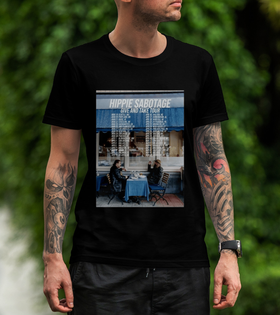 Hippie Sabotage Give And Take Tour 2026 Dates And Cities T-Shirt
