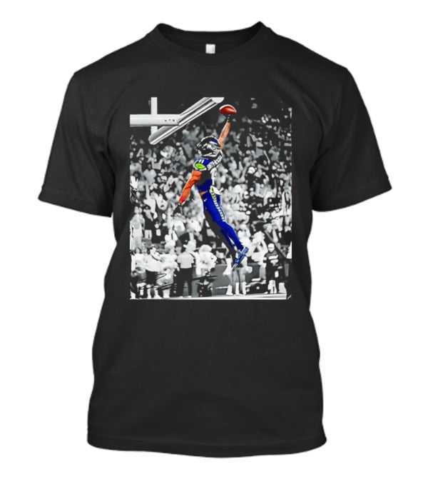 Jaxon Smith Njigba Seattle Seahawks Jumping Football Catch Legend T-Shirt