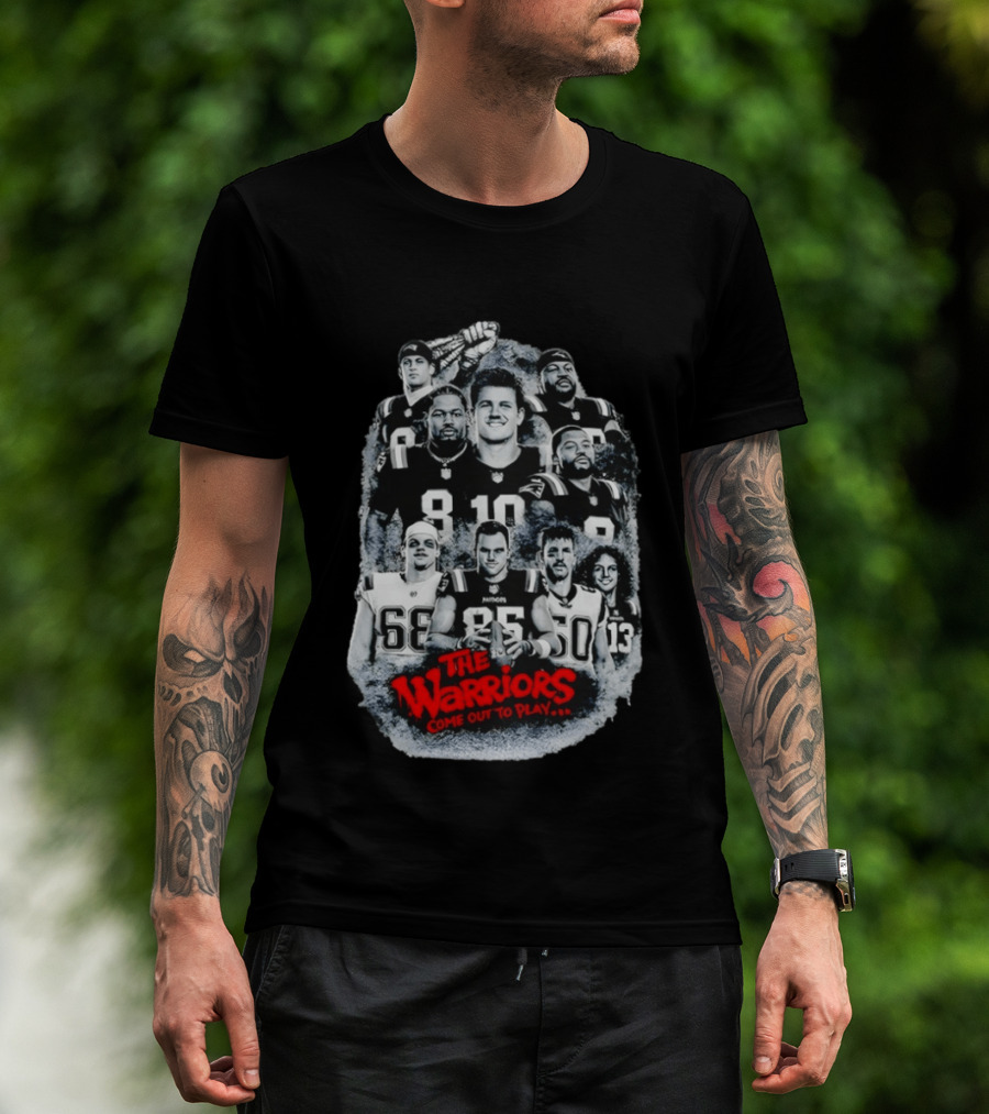 The Warriors Come Out To Play Drake Maye Diggs Vrabel NFL T-Shirt