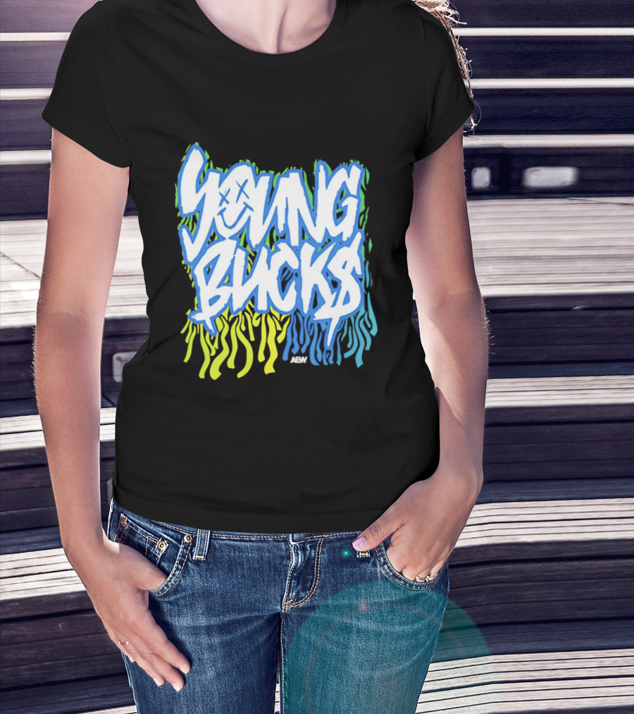 Young Bucks The Party's Back Neon Graffiti T-Shirt
