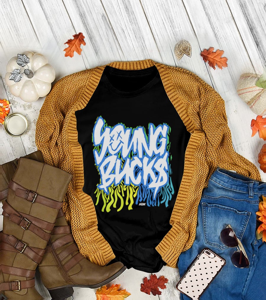 Young Bucks The Party's Back Neon Graffiti T-Shirt
