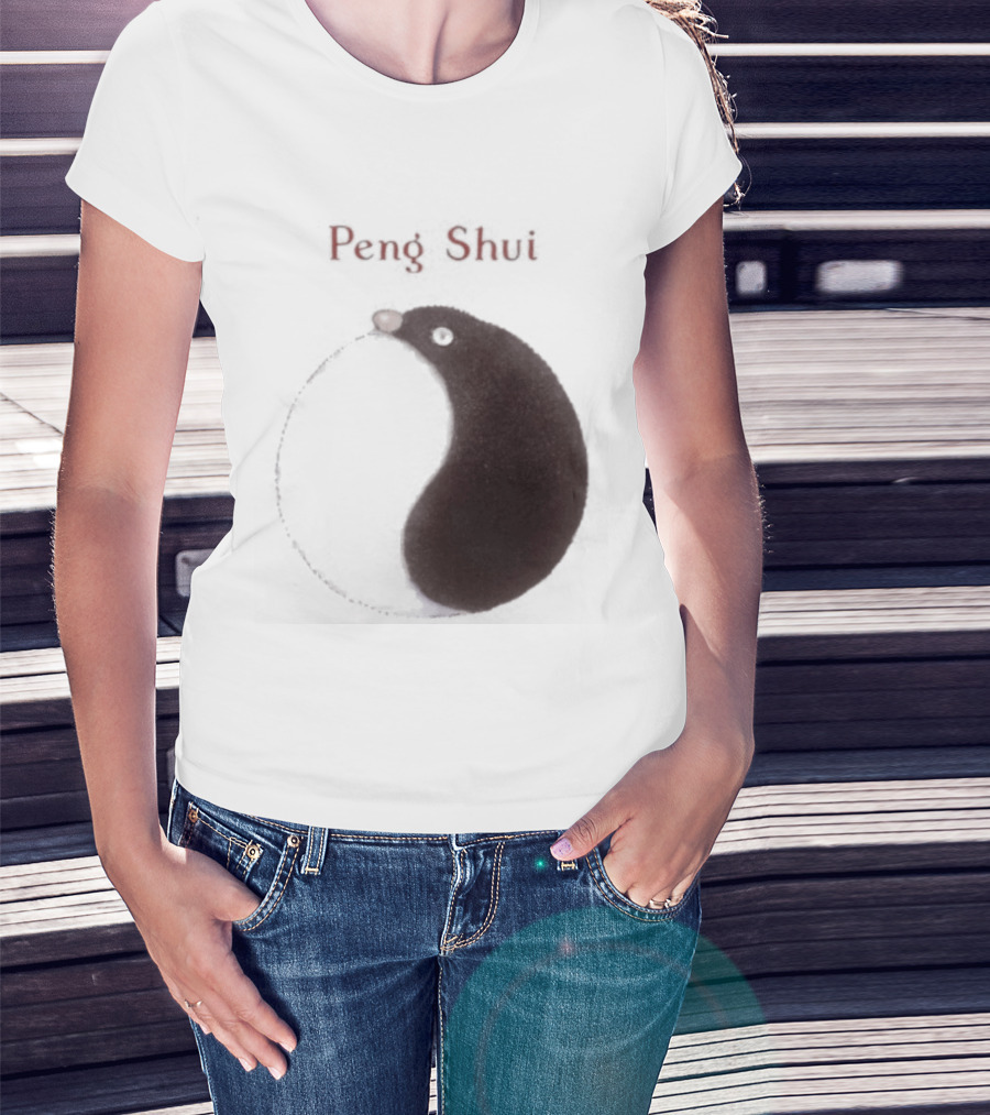 Peng Shui Yin Yang Symbol Smoke T-Shirt