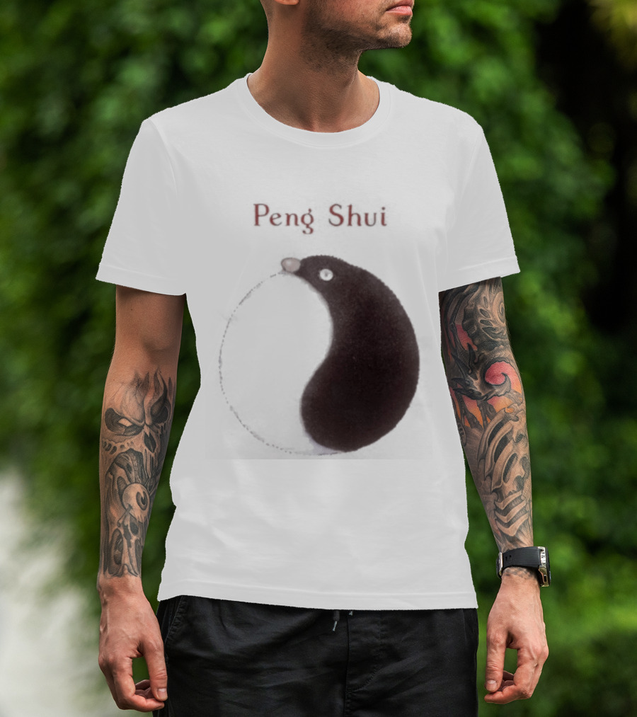 Peng Shui Yin Yang Symbol Smoke T-Shirt