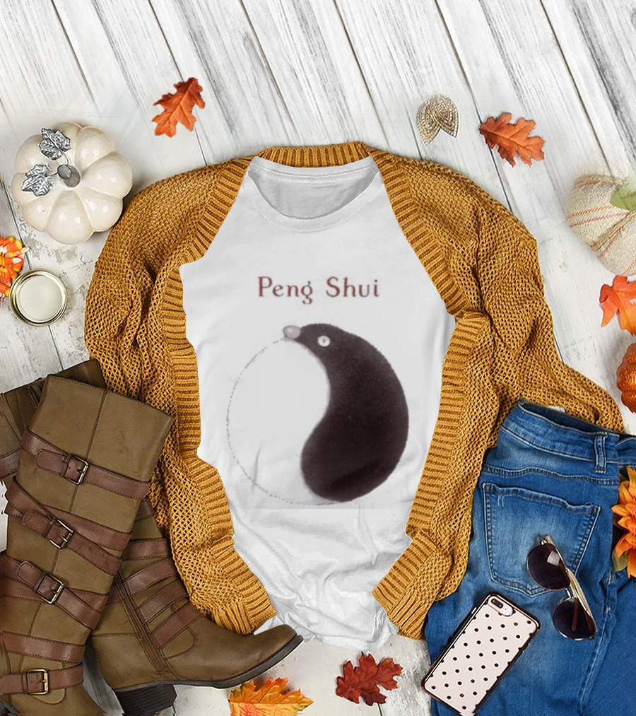 Peng Shui Yin Yang Symbol Smoke T-Shirt