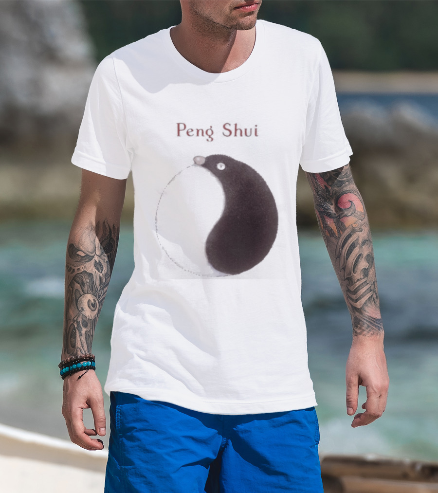Peng Shui Yin Yang Symbol Smoke T-Shirt