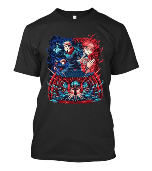 Itadori Yuji Jujutsu Kaisen Sukuna's Territory Expansion Void Possession Anime Mashup T-Shirt