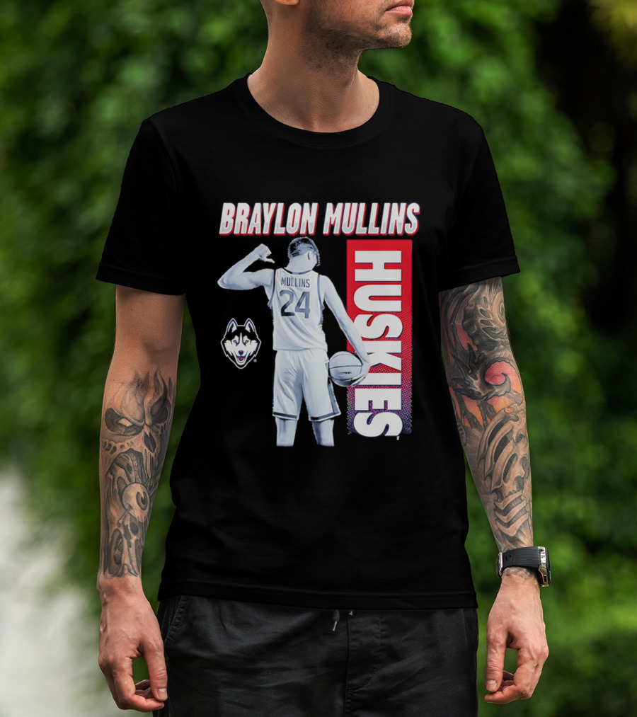 Braylon Mullins UConn Huskies Basketball 24 T-Shirt