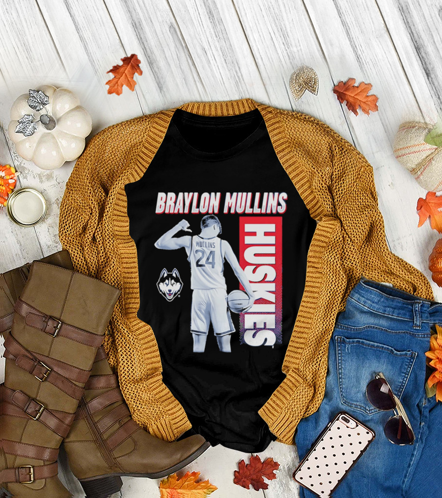 Braylon Mullins UConn Huskies Basketball 24 T-Shirt
