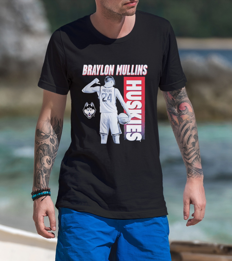 Braylon Mullins UConn Huskies Basketball 24 T-Shirt