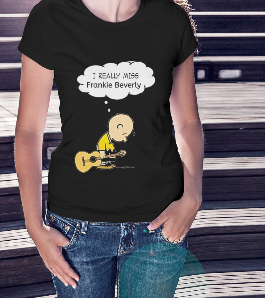 Charlie Brown I Really Miss Frankie Beverly Guitar Player T-Shirt