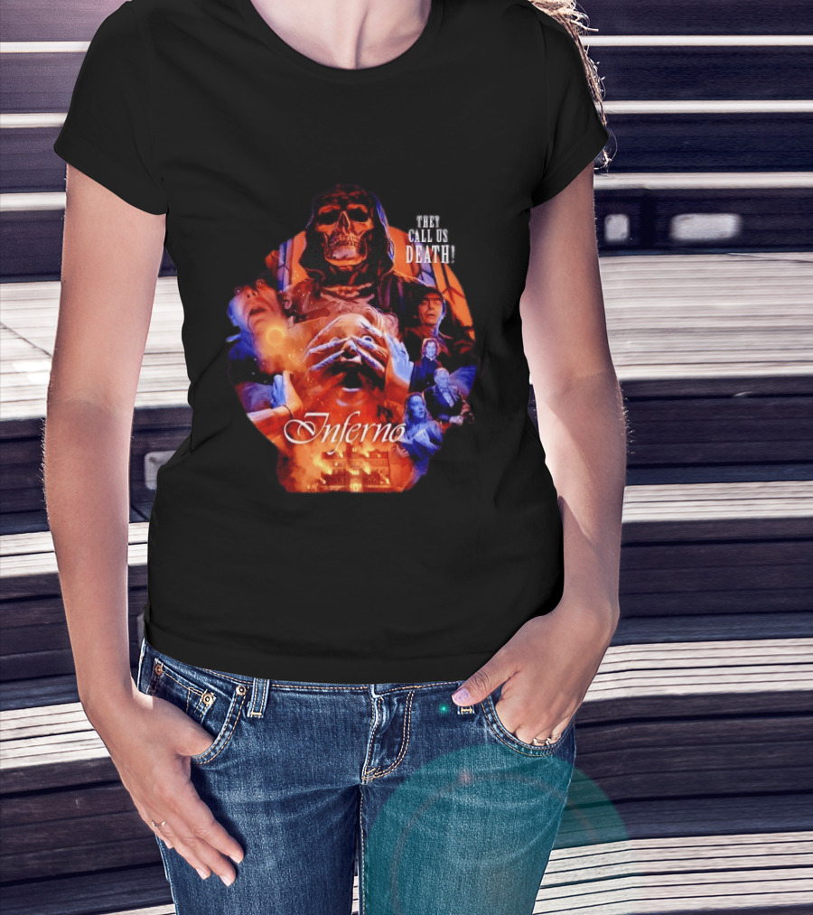 Dario Argento's Inferno They Call Us Death Horror Movie Collage T-Shirt