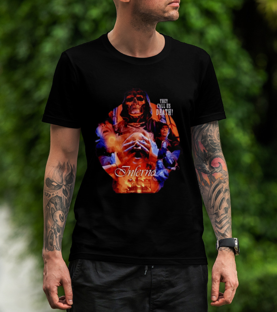 Dario Argento's Inferno They Call Us Death Horror Movie Collage T-Shirt