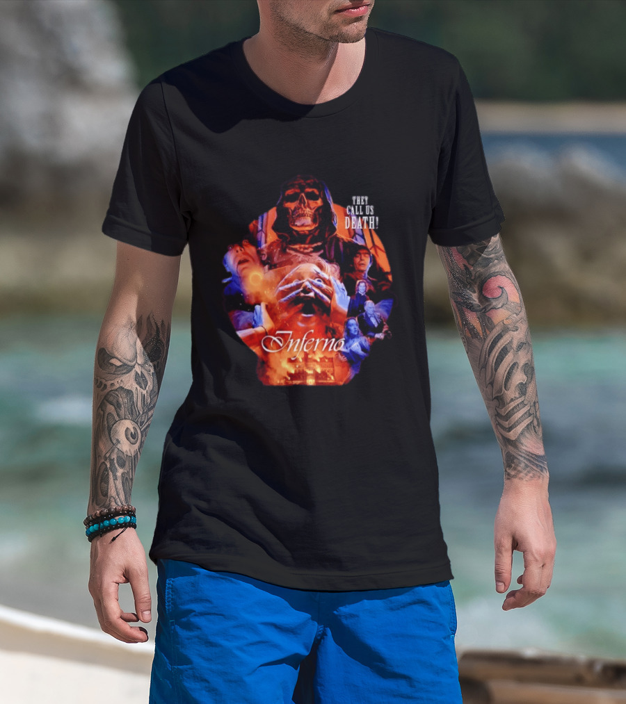 Dario Argento's Inferno They Call Us Death Horror Movie Collage T-Shirt