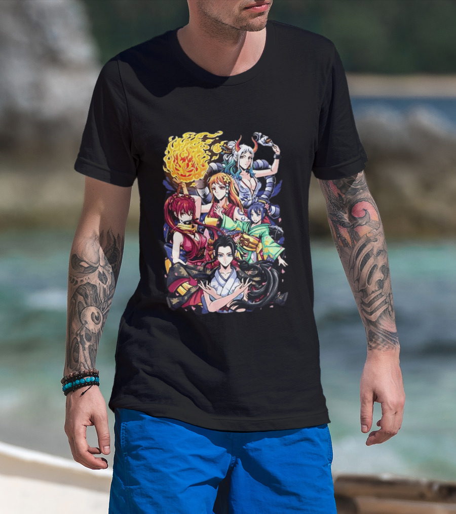 Wano Country Arc One Piece Anime Female Characters Crimson Voyage T-Shirt